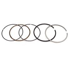 [Motorcycle Parts] Motorcycle 63.5 mm Piston 15 mm Pin Ring 1.0 * 1.0 * 2.5mm Set Kit Assembly for CG200 CG 200 200cc Spare Parts [Easy to Replace](Dark Grey)