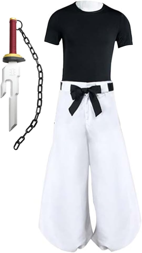 Zhongkaihua JJK Fushiguro Toji Cosplay Costume Suit Men Uniform Inverted Spear of Heaven Prop Adult Role Play Anime Carnival Halloween Party