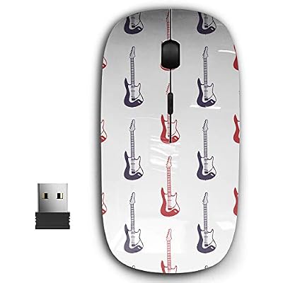 2.4G Ergonomic Portable USB Wireless Mouse for PC, Laptop, Computer, Notebook with Nano Receiver Guitars Music