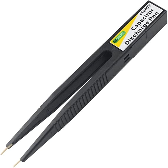 Geevorks Capacitor Discharge Pen Fast Discharging High Voltage 1000V Repair Tool Discharger with LED Indicator Light, Capacitor Discharge Tool