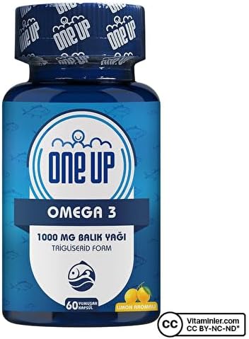 One Up Omega 3 1000 Mg 60 Kapsül LİMON Renkli