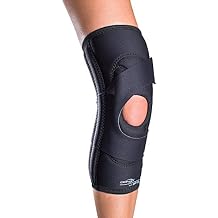 DonJoy Lateral J Knee Brace with Hinges Supports Patella Tracking, Dislocation, Misalignment & Chondromalacia Drytex Material Left Leg, Medium