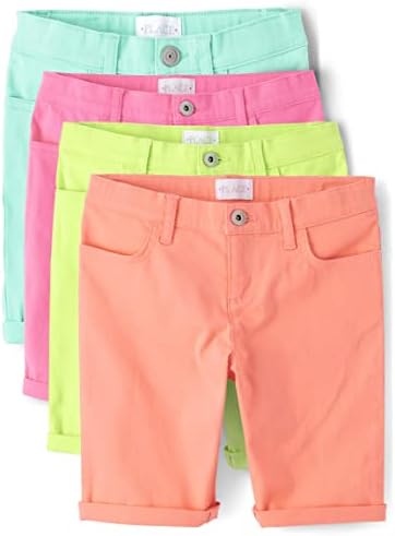 The Childrens Place Girls Solid Skimmer Shorts