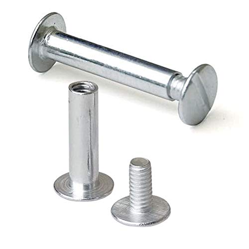 Silver Nickel Screw PostsChicago Post, 100 Pack, 2-Inch