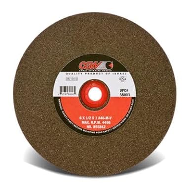 CGW Abrasives 6X1X1 T1 A60MV Brown Aluminum Oxide Vitrified Bench and Pedastal Wheels Type 1 - Wheel 1 Pack