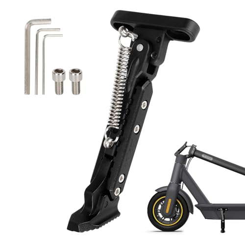 Scooter Kickstand Parking Stand Feet Support Replacement Part Compatible for Ninebot Max G30Max G30LP Electric Scooter Black