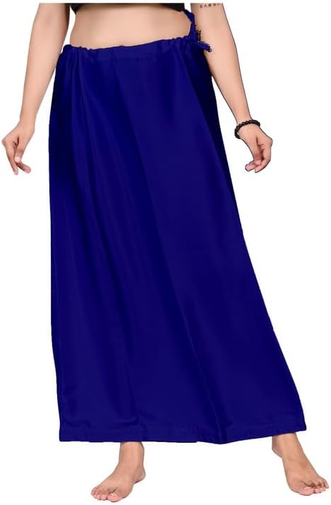 Clothing Solid Satin Silk Petticoat Solid Saree Satin Women's Underskirt Sari