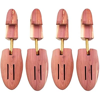 Mens Red Cedar Wood Shoe Tree Single Tube 2 Packs