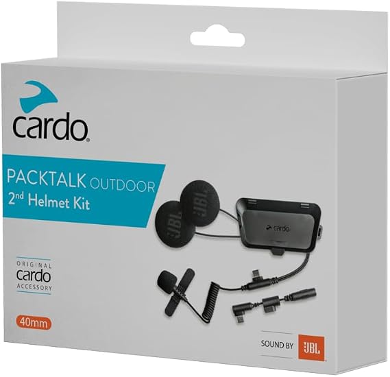 CARDO JBL Second Helmet Kit for Packtalk Outdoor with Sound - Black