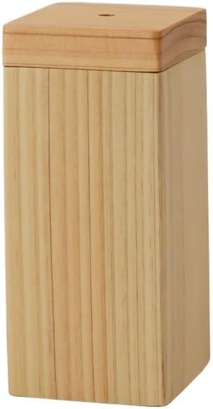 Toothpick Holder Toothpick Box Black Walnut Whole Wood Toothpick Holder Magnetic Absorption Storage Box Toothpick Holder Dispenser(A)