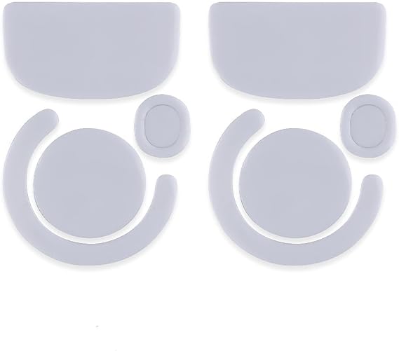 HUYUN 2 Sets Rounded Curved Edges Mouse Skatez & Mouse Feet & Mice Feet & mouseskates Replacement for Logit G PRO X Superlight Wireless Gaming Mouse (Gray)