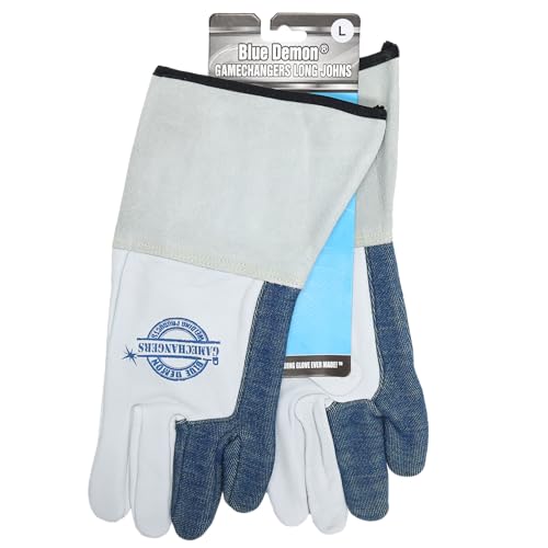 Blue Demon Gamechangers Long Johns Welding Gloves Medium