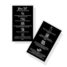 Boutique Marketing LLC | 50 Pack | Physical Printed 2 x 3.5 incheBoutique Marketing LLC BusinesBoutique Marketing LLC Card Size | Black with Icon Design, black, white