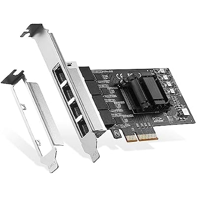 4 Ports 2.5G PCIe Network Card, RTL8125B LAN Controller, 25001000100Mbps RJ45 Ethernet NIC Adapter, Support PXE for WindowsLinux