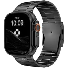 Titanium Watch Band Compatible with Apple Watch Ultra 3 & Ultra 2 1 49mm - 26mm Wide-Body Metal Apple Watch Ultra Band with Scratch Resistant DLC Coating for men - CRNS01 Business Series