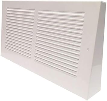 Imperial RG0317 2-Inch Projection Baseboard Return Grill, 24 x 8-Inch, White, 1-Pack