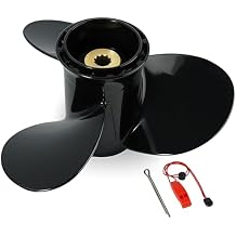9 1/4 x 10 Pitch Boat Propeller Aluminum Propeller for Suzuki 8-20HP Outboard Motors,3 Blades 10 Spline Tooth,OEM Reference No.58100-90L60-019,RH