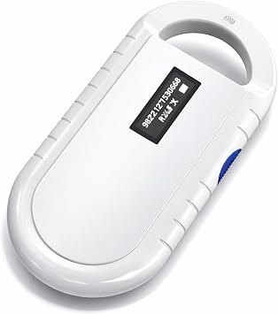 Pet Microchip Scanner, Handheld Animal Chip Reader Portable RFID Reader Supports for ISO 1178411785, FDX-B and ID64 RFID