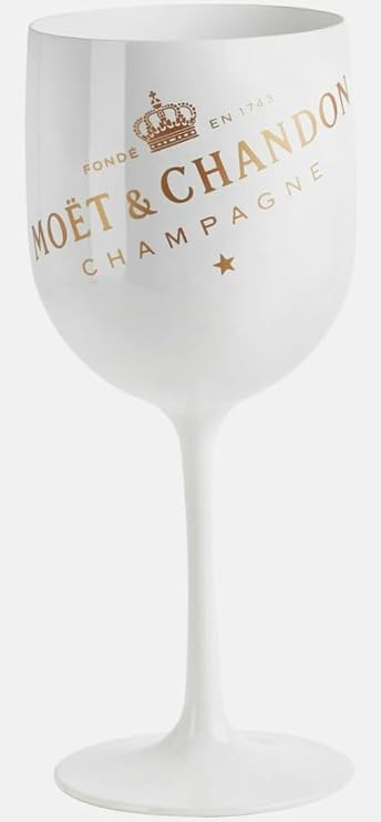 Moet Chandon Ice Imperial White Acrylic Champagne Glass by Moet
