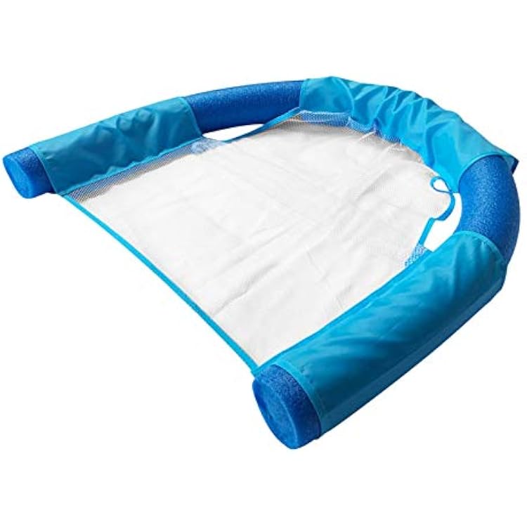 Floating Pool Noodle Sling Mesh Chairs, Sling Mesh Chair for Swimming Pool Noodles, Foldable Pool Noodle Sling net for Floating seat