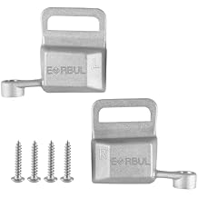 EVRBUL Pair of Upgraded Aluminum Door Arm Rest Brackets Compatible with 2003-2007 Chevy Silverado Avalanche Tahoe GMC Sierra, Driver and Passenger Side Car Door Arm Rest Switch Panel Clip Repair Kit