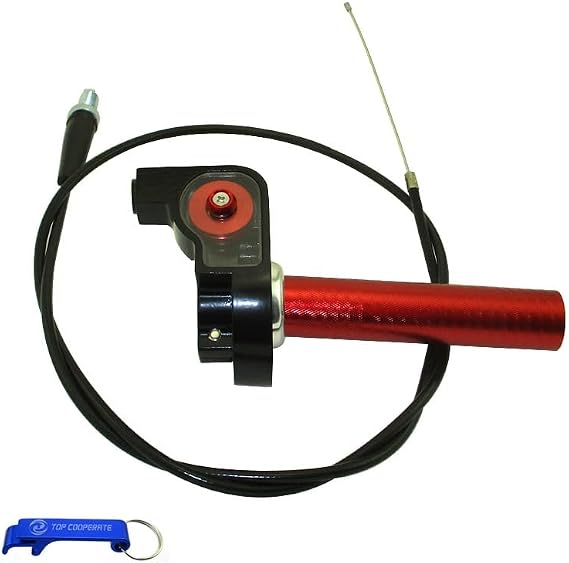 1/4 Turn 7/8'' 22mm Aluminum Twsit Handle Throttle Cable For 50cc 70cc 90cc 110cc 125cc 140cc 150cc 160cc Pit Dirt Trail Motor Bike XR CRF KLX SSR TTR