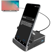 GKI Docking Station, USB C Mobile Phone to 4K HDMI Hub, 7-in-1 Charging Station, Support DP Alt Mode, Compatible with Samsung Dex Mode.