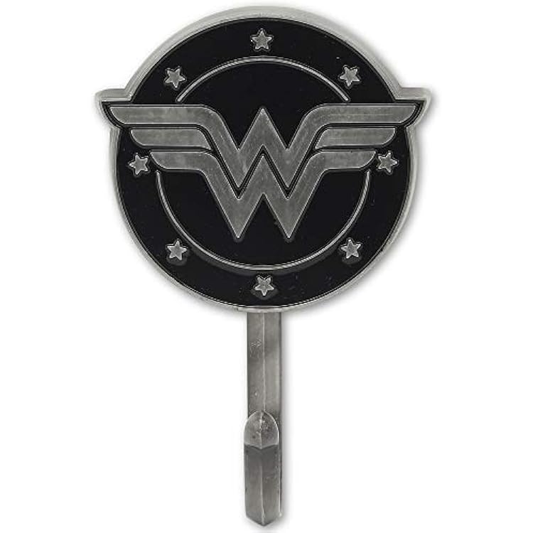 Open Road Brands DC Comics Wonder Woman Wall Hook - Wonder Woman Hook for Coats, Jackets, Keys and More