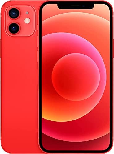Original Rear Back Glass Replacement Compatible with iPhone 12 Mini 5.4 inches All Carriers with Pre-Installed Adhesive and Repairing iPhone 12 Mini Tool Red