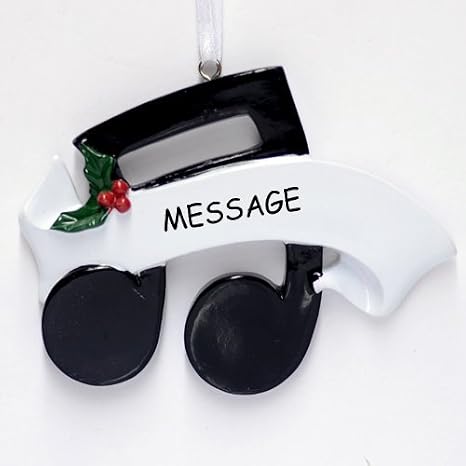 Personalized Music Note Christmas Ornament
