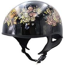 Hot Leathers Advanced Motorcycle DOT Skull Cap Classic Half Helmets Biker HLD HLT