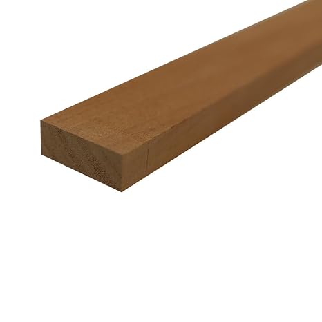 Exotic Wood Zone Spanish Cedar Thin Stock Lumber Boards 1/2" x 1 1/2" x 16" Premium Wood Strips for Wood Crafts, DIY Projects & Luthier Work