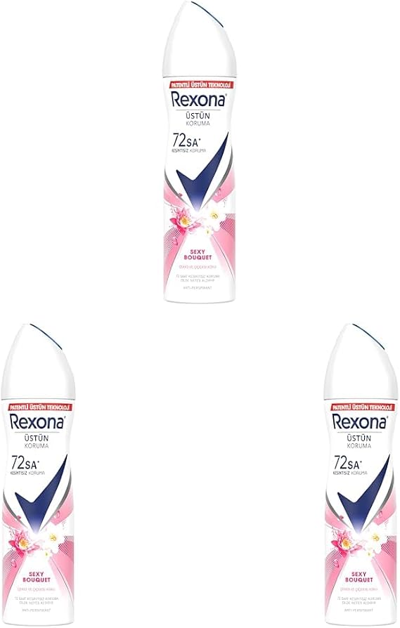 Rexona Women's Spray Deodorant Sexy Bouquet 150 ml 3 pack