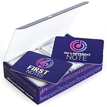 Briston Music Theory Flash Cards Set 140 Music Note & Symbol Learning Cards for Teen & Adult Students, Treble Bass Alto Tenor Clef, Time & Key Signature Study Aid