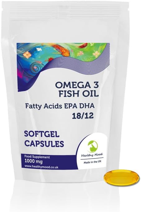 Omega 3 1000mg (18/12) Softgel 30 Capsules – High-Potency Fish Oil Supplement