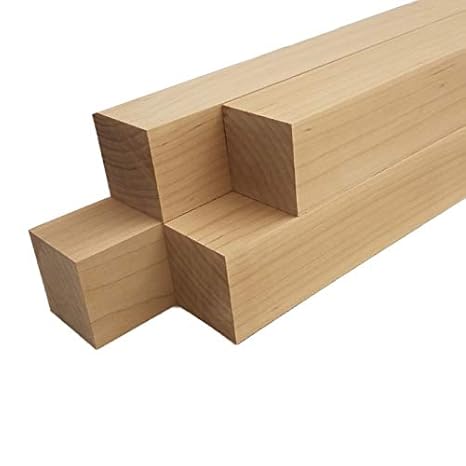 Barrington Hardwoods Maple Lumber Square Turning Blanks (4pc) (2" x 2" x 8")