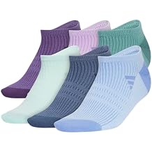 adidas Women's Superlite No Show Socks (6 Pairs) Lightweight & Breathable