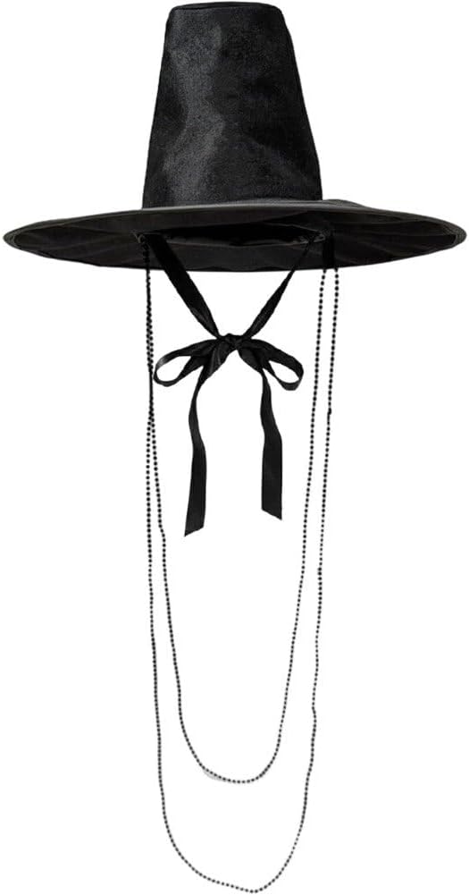 Korean Gat Hat Ming Dynasty Cosplay Hat Gothic Costume Headwear for Cosplay and Festive Events Party Accessory