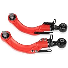 AUTOMUTO Set of 2 Rear Control Camber Arms Red Adjustable Suspension fit 2006-2013 for Honda Civic
