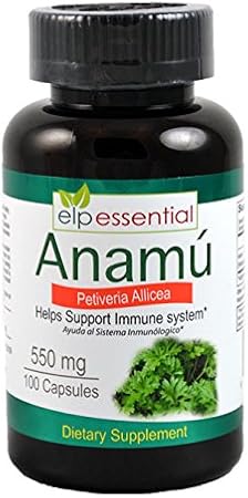 Anamu 100 Capsules 550 mg Petiveria Allicea