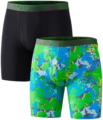 INNERSY Boys Underwear Breathable Boxer Briefs Lightweight Soft Quick Dry Shorts 2-Pack
