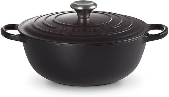 LE CREUSET Signature Soup Pot 26cm Matte Black SS Knob