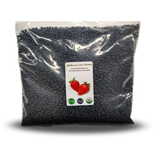Black Turtle Beans 5 Pounds USDA Certified Organic, Non-GMO Bulk, Product of USA, Mulberry Lane Farms