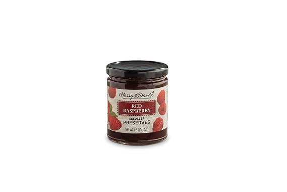 Harry & David Red Raspberry Preserves (11.5 Ounces), Raspberry Preserves, Gift Basket Add On, Cheese Board Accoutrements, Condiments