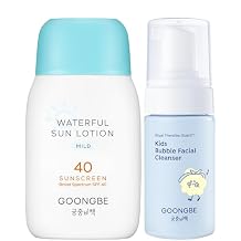 GOONGBE Kids' Bubble Facial Cleanser + Waterful Sun Lotion Mild SPF 40 Bundle