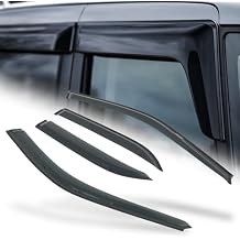 M-AUTO Window Visors Rain/Sun Guards Compatible with 92-95 Honda Civic 4-Dr, Tape-On Car Window Deflectors, 4PCS