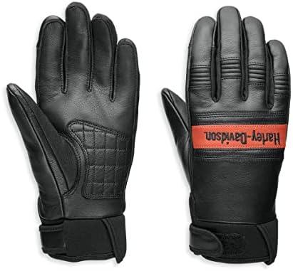 Harley-Davidson Women's Ovation Leather Motorcycle Gloves, Black - 97141-23VW