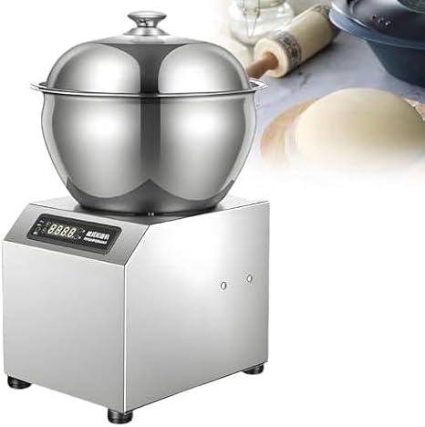 Commercial Spiral Dough Mixer Machine 2200W 1400rpm Electric Spiral Kneader with Dual Rotation, Heavy Duty Dough Maker for Bakery, Restaurant, Pizza, Bread Dough, Home Use 8KG