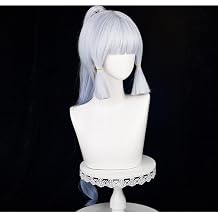 Ayaka Kamisato Ayaka Kamisato Cosplay Wig, Heat Resistant Synthetic Fiber, Naturally Soft, Perfect for Halloween, School Festivals, Anime Roles, Breathable, Comfortable to Wear