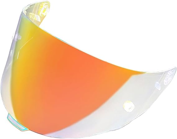 TTC TT-Course Shield for KYT TTC Helmet Visor Helmet Accessories Visor (REVO Clear Red-for Day Night)